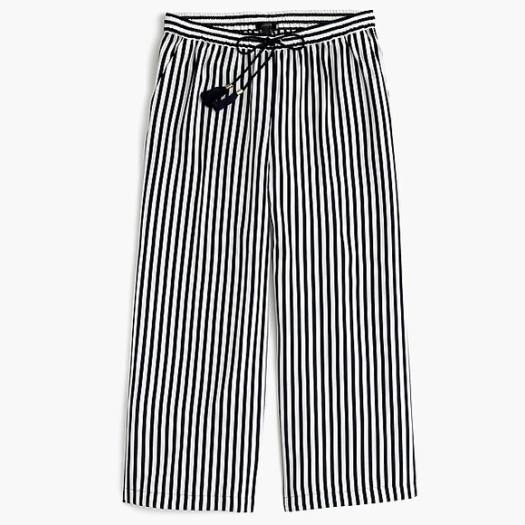 J.CREW Striped Drawstring Pants - Size S - Picture 2 of 9